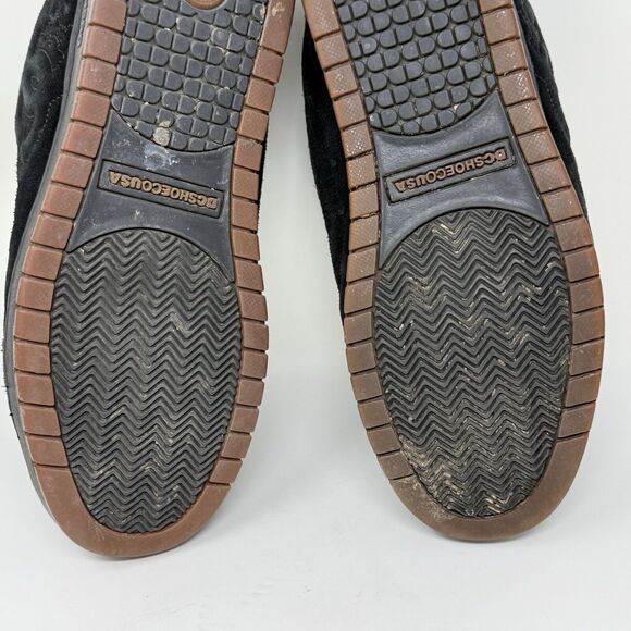 DC Court Model Skate Shoes Mens 13 Black Suede Skateboarding Grunge Fat Tongue - Picture 16 of 16